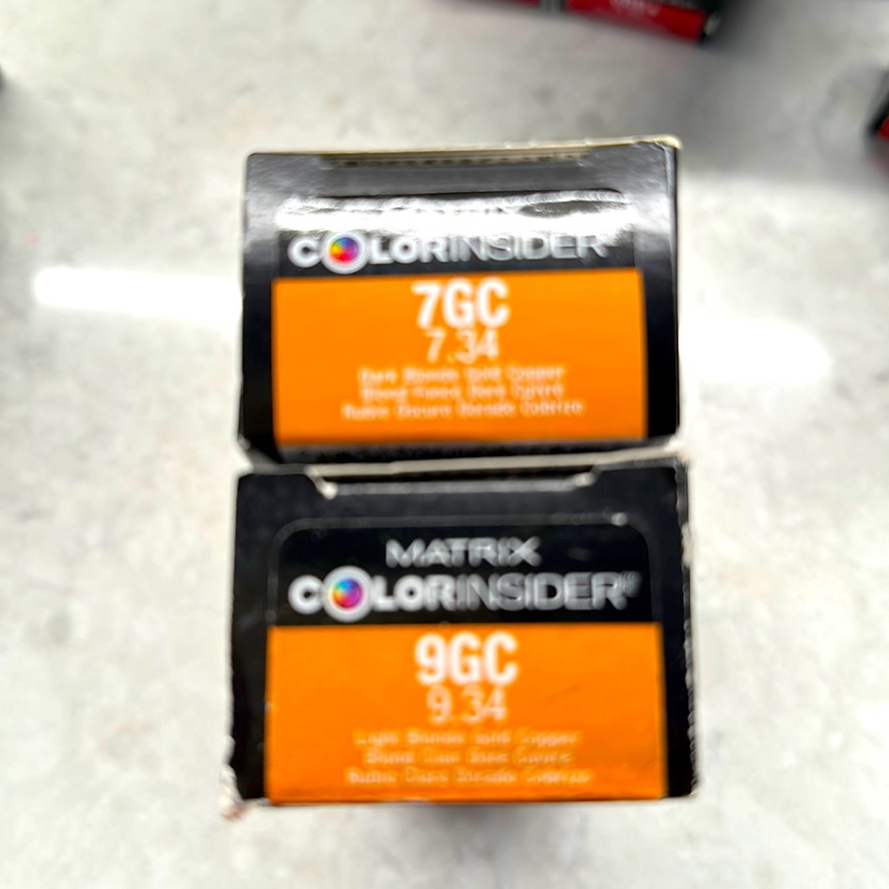 MATRIX ColorINSIDER No Ammonia permanent hair color 7GC & 9CG  2-2oz tubes  NEW